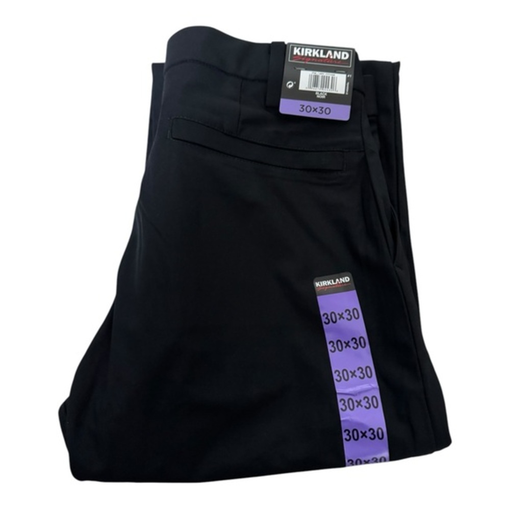 Kirkland Men’s Performance Pants Black Polyester NWT